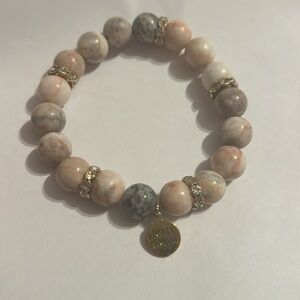 Kinsley Armelle Pricilla bracelet Pink & Grey Tones